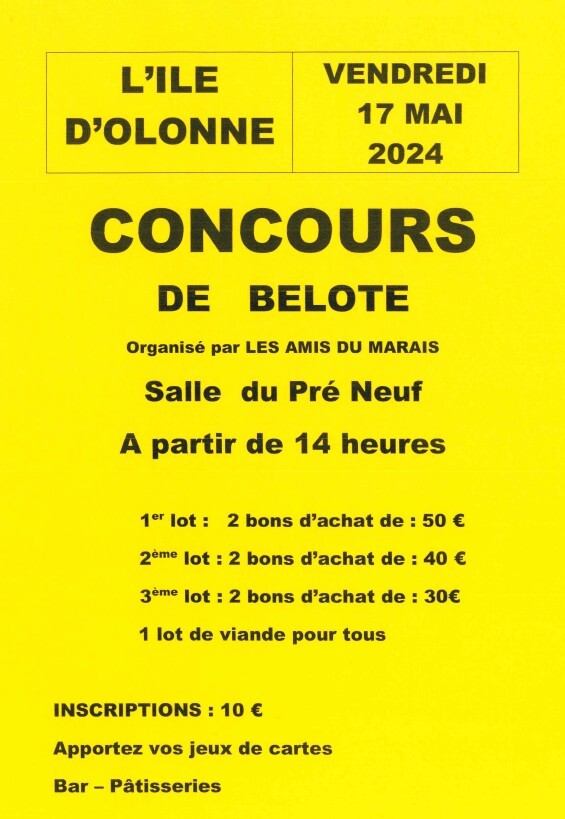 cONCOURS DE BELOTE 1705