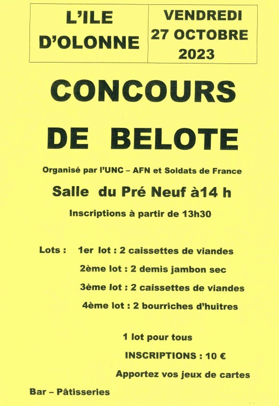 Concours de Belote