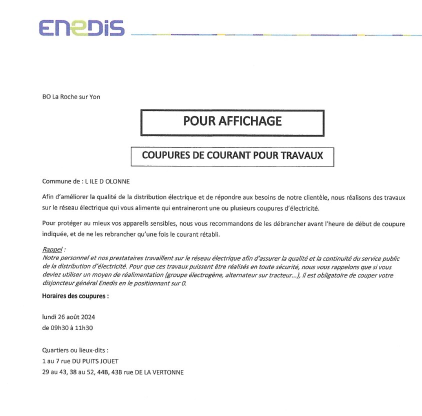 ENEDIS AOUT 2024