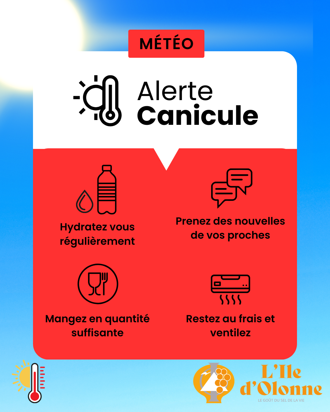Post Instagram alerte canicule simple moderne (1)