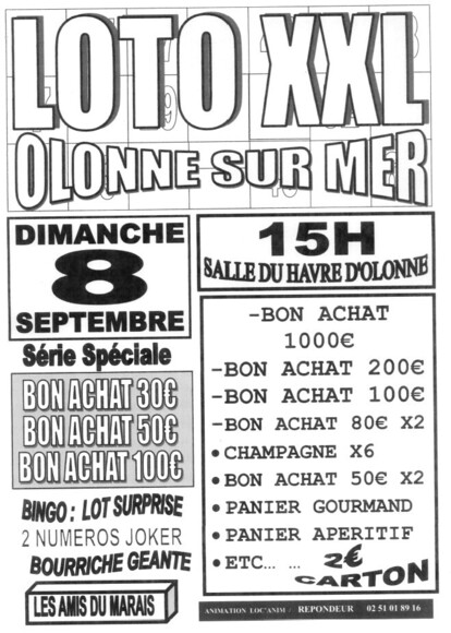 lOTO 8 SEPTEMBRE