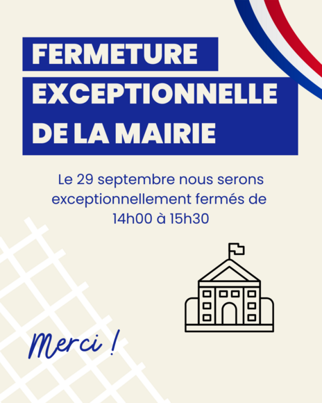 Publication Instagram annonce fermeture exceptionnelle entreprise illustration minimaliste bleu (2)